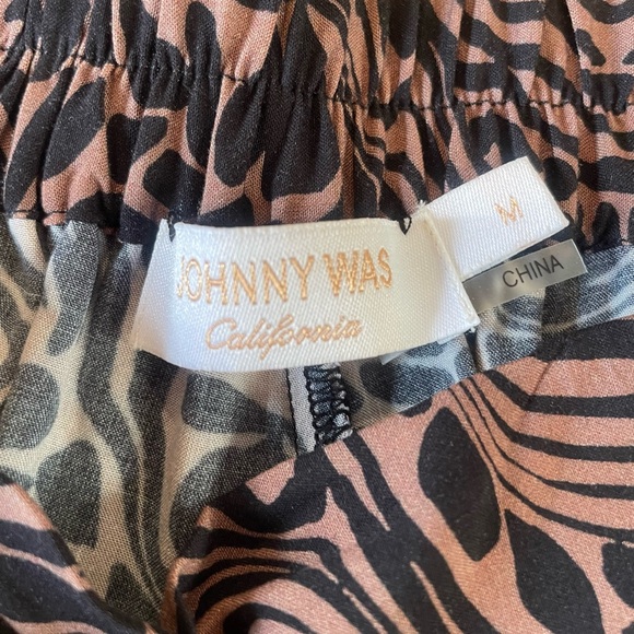 Johnny Was Animal Print Pants in Black and Brown - Picture 4 of 8